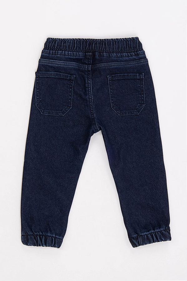 Джогеры джинсовые утепленные на мальчика 164 цвет темно-синий ЦБ-00181570 SKT000601991 фото