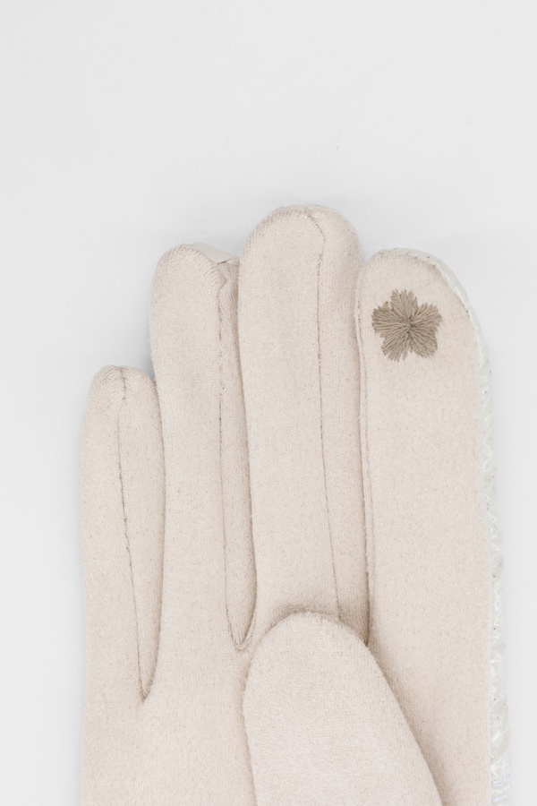Жіночі рукавички 7.5 колір молочний ЦБ-00227346 SKT000926212 фото