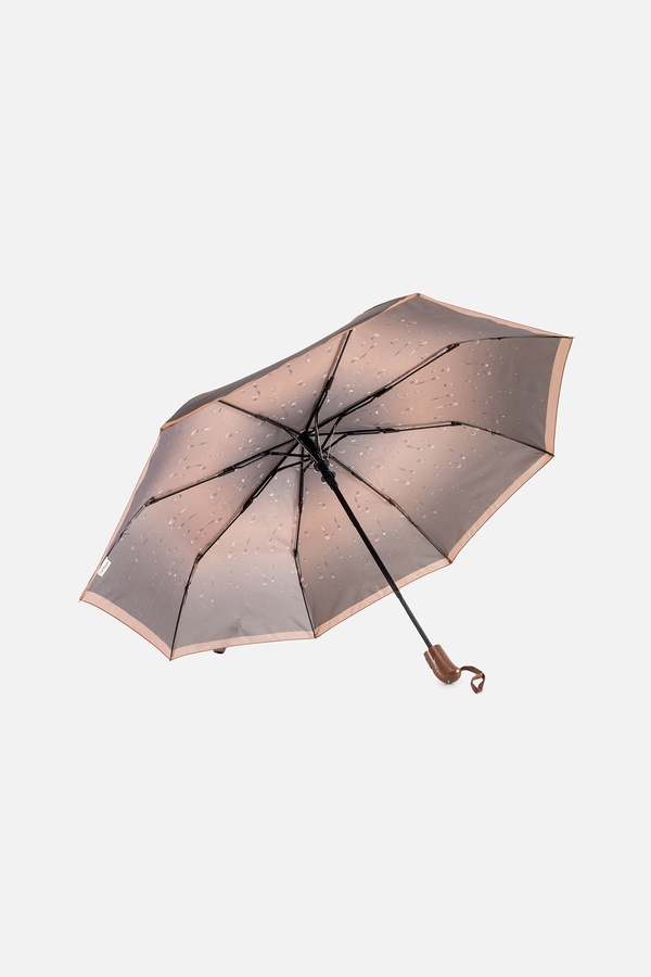 Жіноча напівавтоматична парасолька колір коричневий ЦБ-00248848 SKT000990239 фото