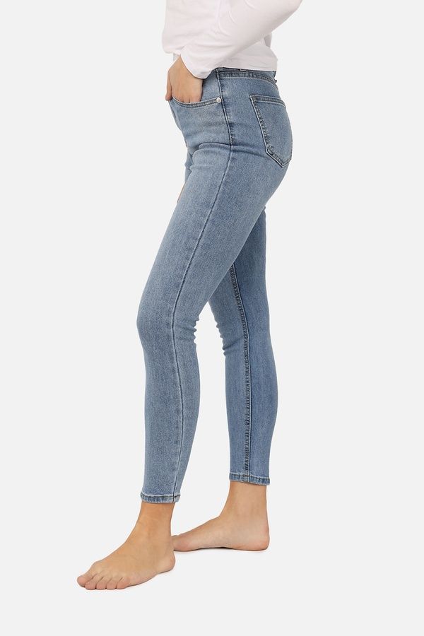 Джинси slim жіночі колір синій 42 ЦБ-00266053 фото