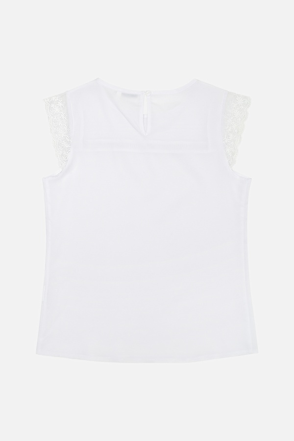 Блуза для девочки 146 цвет белый ЦБ-00196913 SKT000860157 фото