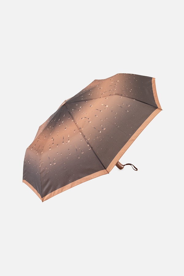 Жіноча напівавтоматична парасолька колір коричневий ЦБ-00248848 SKT000990239 фото
