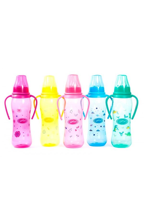 Пляшка для годування вигнута колір різнокольоровий ЦБ-00149469 SKT000511768 фото