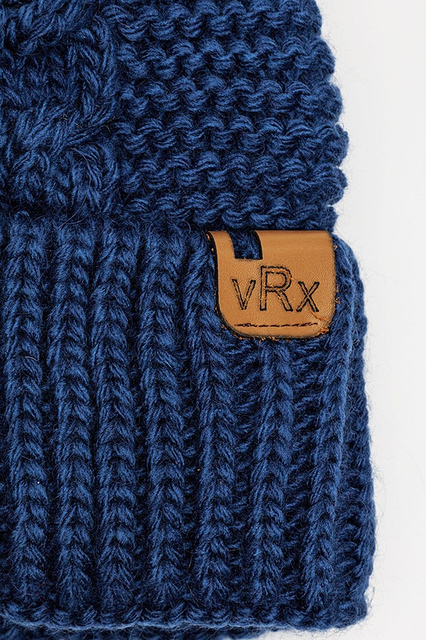 Комплект шапка-шарф на мальчика 48-50 цвет синий ЦБ-00206090 SKT000879707 фото