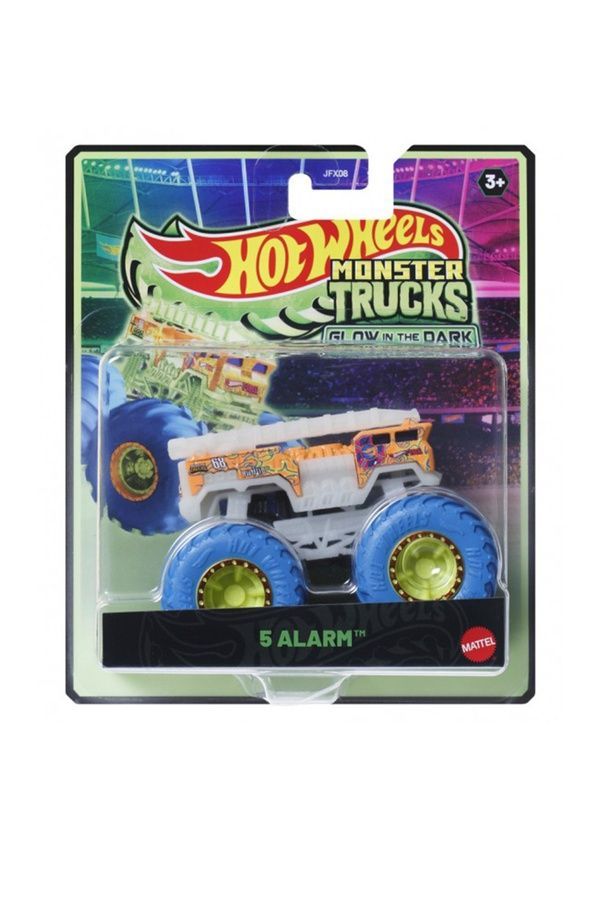 Машинка-позашляховик серії "Сяючі в темряві" Monster Trucks Hot Wheels Hot Wheels JFX08 ЦБ-00276547 фото