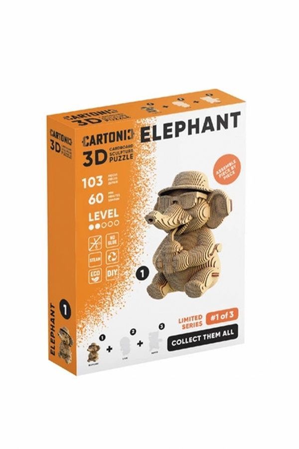 Картонный конструктор "Cartonic Collectible ELEPHANT" Cartonic CCARTELEP ЦБ-00299528 фото