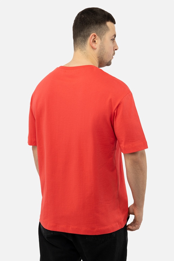 Чоловіча футболка 52 колір червоний ЦБ-00241587 SKT000961978 фото