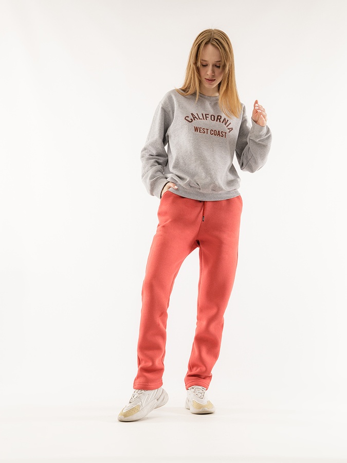 Жіночі спортивні штани 42 колір теракотовий ЦБ-00223866 SKT000918478 фото