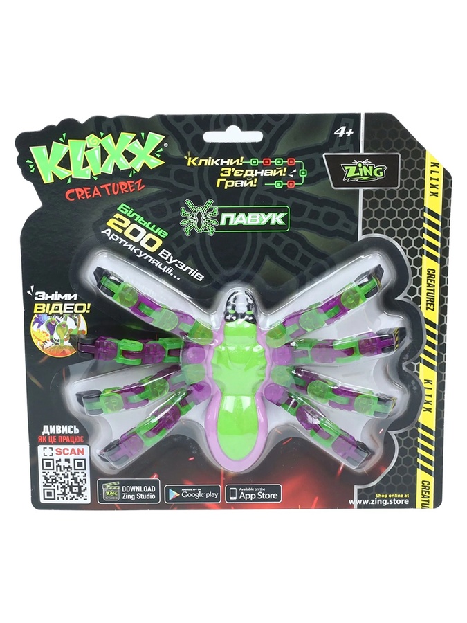 Іграшка Klixx Creaturez - Fidget Павук колір різнокольоровий ЦБ-00230341 SKT000934394 фото