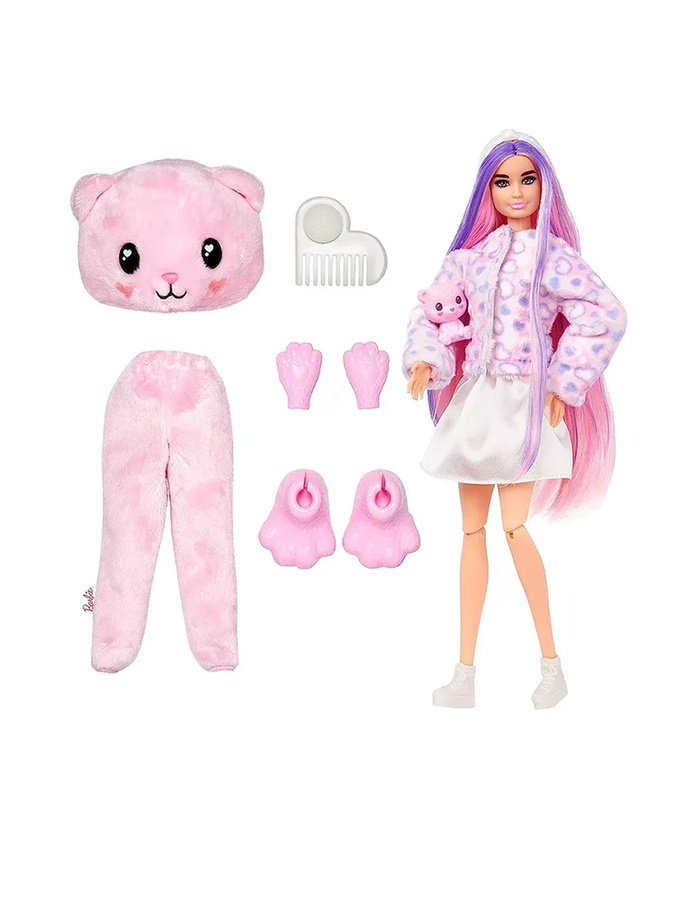 Лялька Barbie "Cutie Reveal" серії "М'які та пухнасті" – ведмежа колір різнокольоровий ЦБ-00231931 SKT000937552 фото