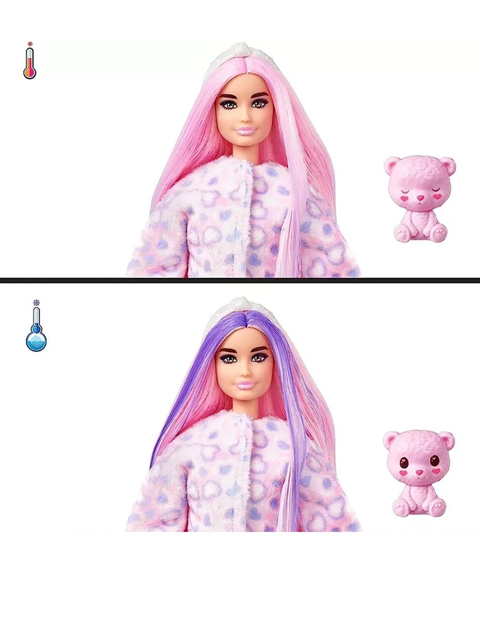 Лялька Barbie "Cutie Reveal" серії "М'які та пухнасті" – ведмежа колір різнокольоровий ЦБ-00231931 SKT000937552 фото