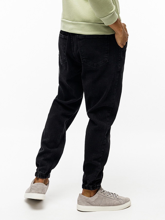 Джогеры джинсовые мужские 44 цвет черный ЦБ-00227366 SKT000926238 фото