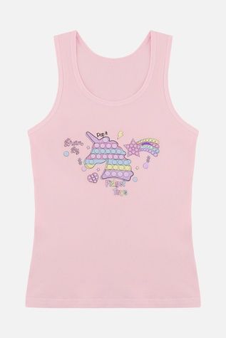 Майка для девочки цвет розовый 116 ЦБ-00294380 фото
