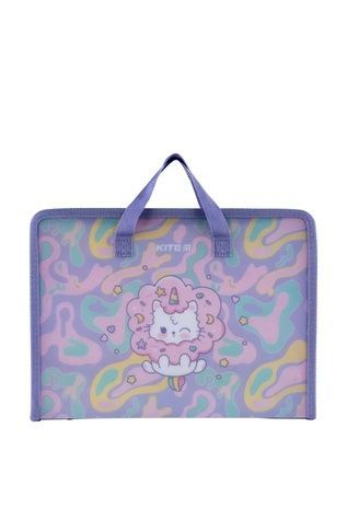 Папка-портфель на молнии Kite Rainbow Catcorn KITE K24-202-1 ЦБ-00281368 фото