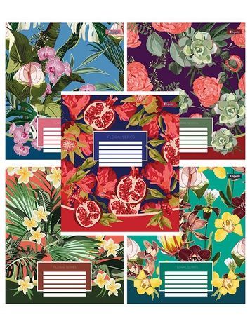 Зошит в клітинку 18 аркушів Floral series 1Вересня 766318 ЦБ-00222602 фото