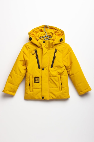 Куртка короткая на мальчика 152 цвет желтый ЦБ-00153020 SKT000522607 фото