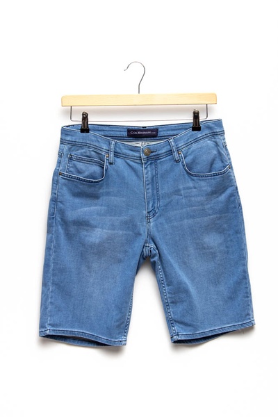 Шорти джинсові чоловічі 58 колір блакитний ЦБ-00155975 SKT000530027 фото