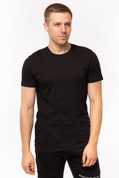 Чоловіча футболка 52 колір чорний ЦБ-00198295 SKT000863496 фото