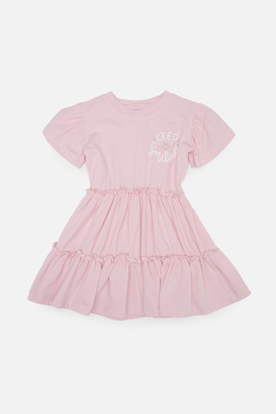 Сукня з коротким рукавом для дівчинки 110 колір рожевий ЦБ-00245134 SKT000980595 фото