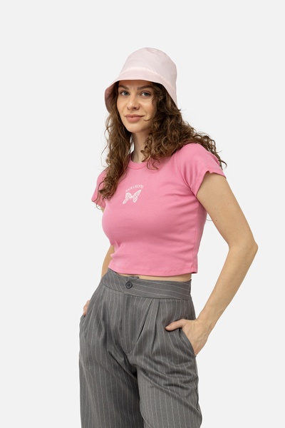 Женская футболка с коротким рукавом 42 цвет розовый ЦБ-00245334 SKT000981280 фото