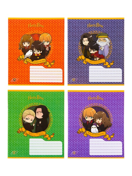 Зошит в косу лінію 12 аркушів Harry Potter колір різнокольоровий ЦБ-00197347 SKT000860983 фото