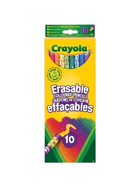 Набір олівців, що стираються, 10 шт колір різнокольоровий ЦБ-00217559 SKT000902836 фото