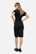 Женское платье с коротким рукавом 42 цвет черный ЦБ-00247009 SKT000985920 фото 2