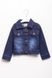 Куртка джинсова коротка на дівчинку 104 колір темно-синій ЦБ-00114280 SKT000509427 фото 1