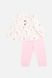 Костюм з штанами для дівчинки 68 колір рожевий ЦБ-00243110 SKT000966993 фото 1