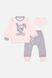 Костюм з штанами для дівчинки 68 колір рожевий ЦБ-00210835 SKT000891004 фото 1
