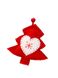 Новорічна іграшка «Ялинка з сердечком» колір червоний ЦБ-00207218 SKT000882509 фото 1