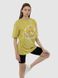Жіноча подовжена футболка регуляр 46 колір оливковий ЦБ-00215341 SKT000898387 фото 2