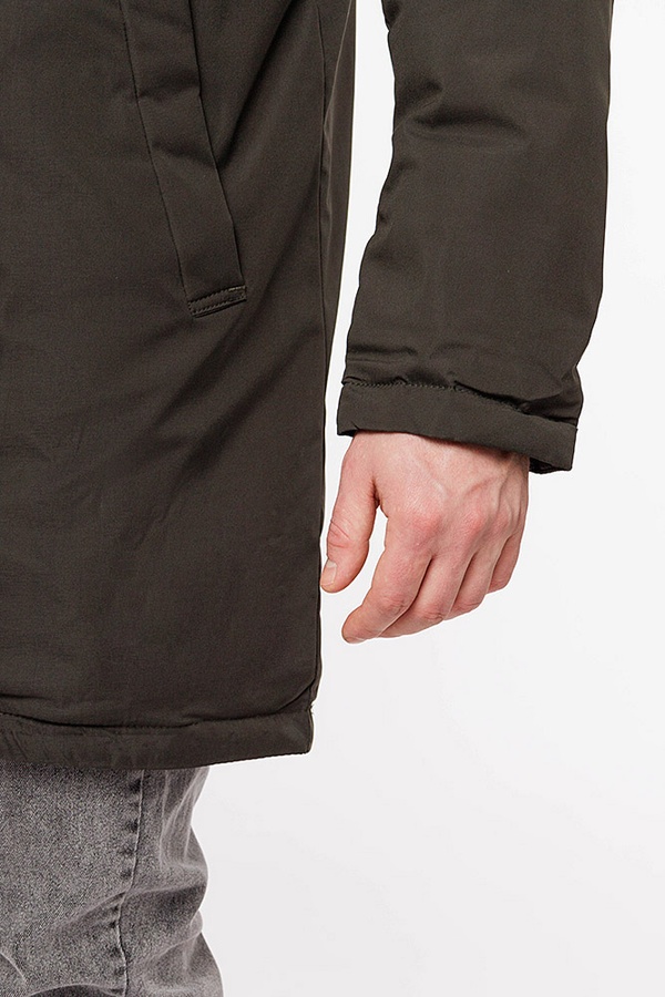 Куртка довга чоловіча 42 колір хакі ЦБ-00207117 SKT000882361 фото