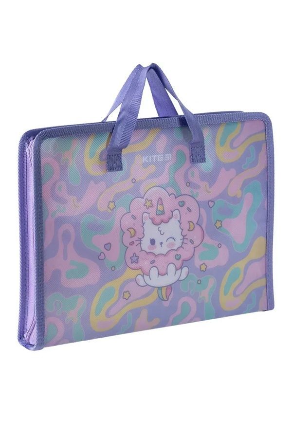 Папка-портфель на блискавці Kite Rainbow Catcorn KITE K24-202-1 ЦБ-00281368 фото