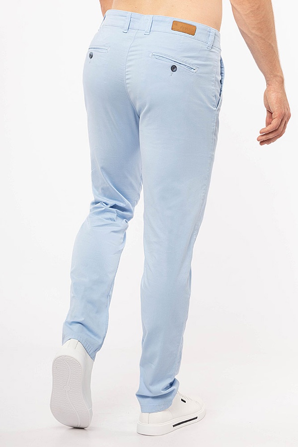 Мужские брюки 46 цвет голубой ЦБ-00183987 SKT000608982 фото