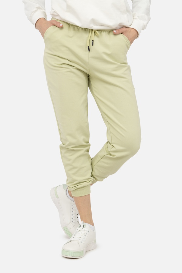 Женские спортивные брюки 44 цвет оливковый ЦБ-00239098 SKT000957913 фото