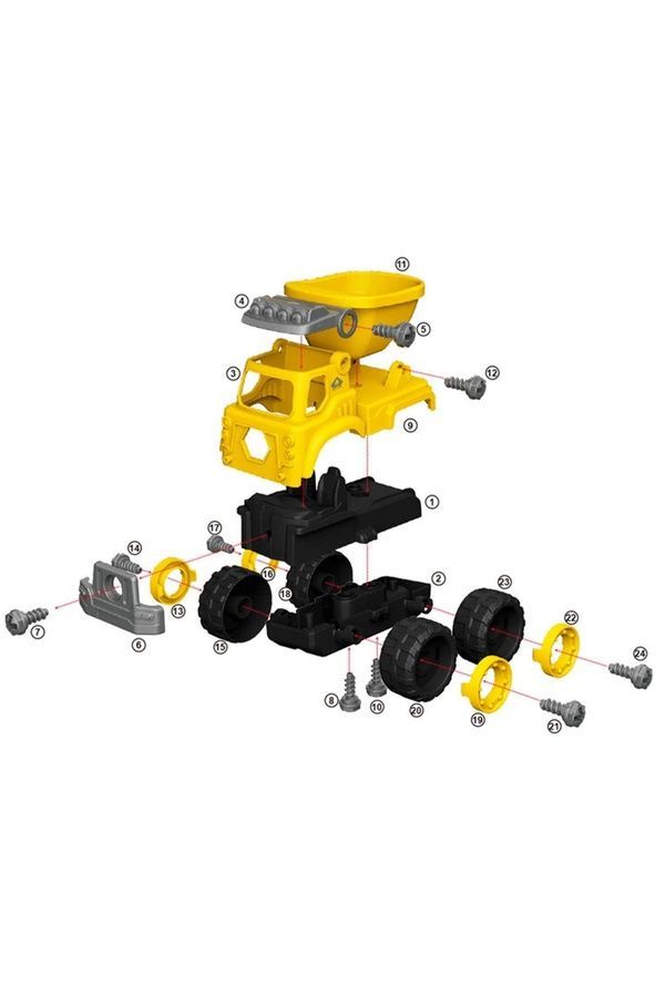 Конструктор DIY Spatial Creativity - Будівельний самоскид DIY Spatial Creativity LM9016 ЦБ-00299037 фото