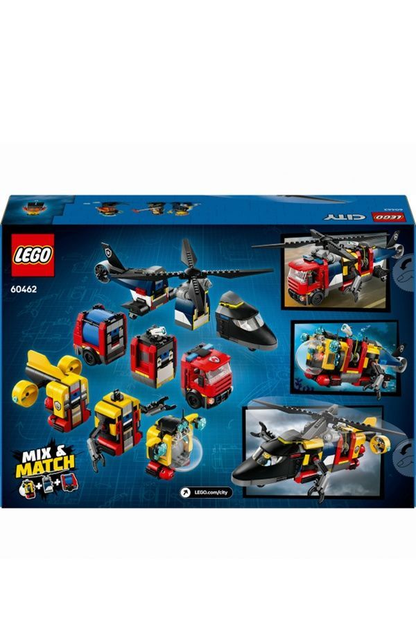 Конструктор LEGO Ремикс: Вертолеты, Пожарные Машины и Подводные Лодки 60462 ЦБ-00279936 фото