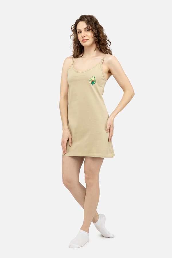 Жіноча нічна сорочка 42 колір оливковий ЦБ-00244128 SKT000977898 фото