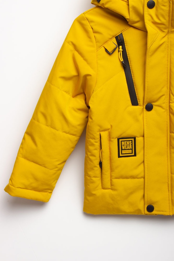 Куртка коротка на хлопчика 152 колір жовтий ЦБ-00153020 SKT000522607 фото