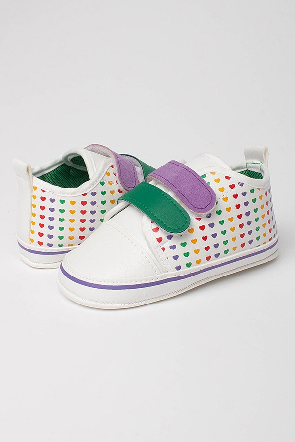 Пінетки-кросівки на дівчинку колір різнокольоровий ЦБ-00171122 SKT000572736 фото