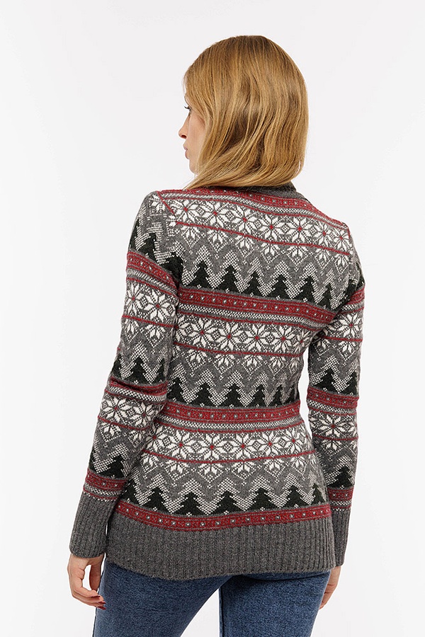 Жіночий светр 46 колір темно-сірий ЦБ-00203370 SKT000874009 фото