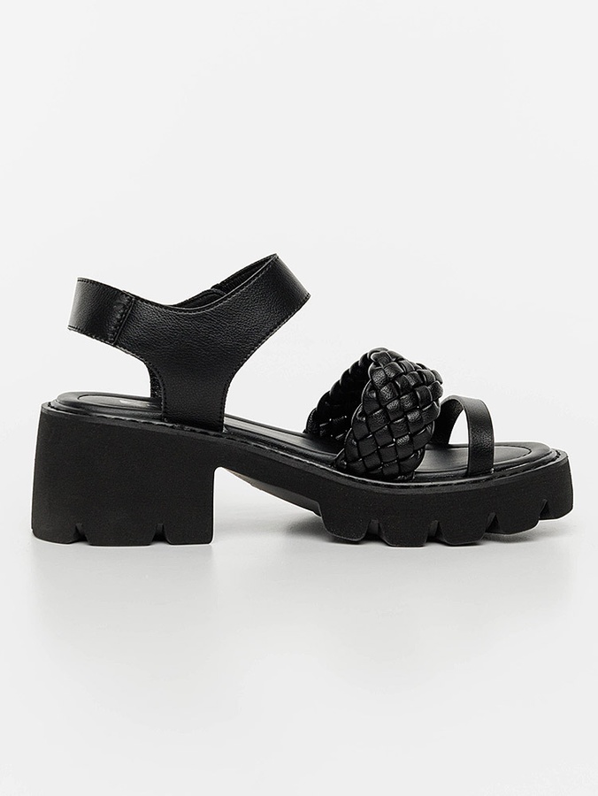 Жіночі босоніжки на каблуках 36 колір чорний ЦБ-00200239 SKT000867914 фото