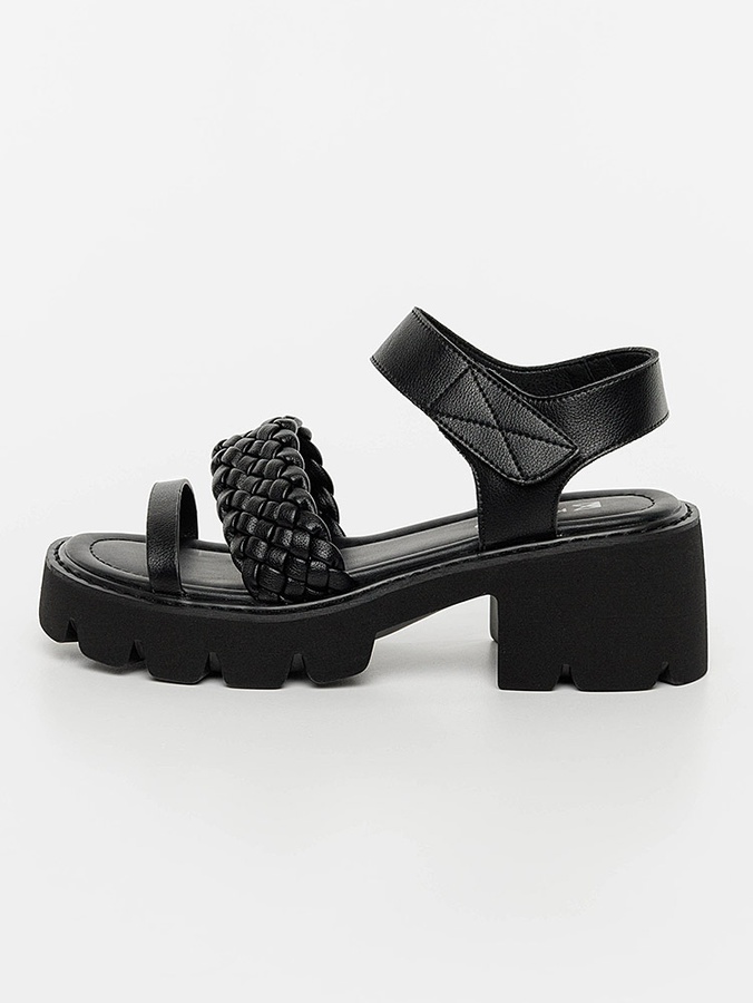 Жіночі босоніжки на каблуках 36 колір чорний ЦБ-00200239 SKT000867914 фото