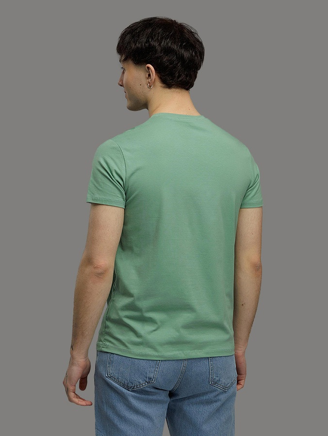 Чоловіча футболка регуляр 52 колір м'ятний ЦБ-00216053 SKT000899848 фото