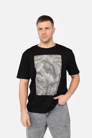 Футболка з коротким рукавом чоловіча колір чорний 50 ЦБ-00270065 фото