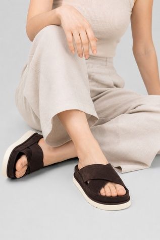 Шлёпанцы женские цвет шоколад 38 ЦБ-00288581 фото