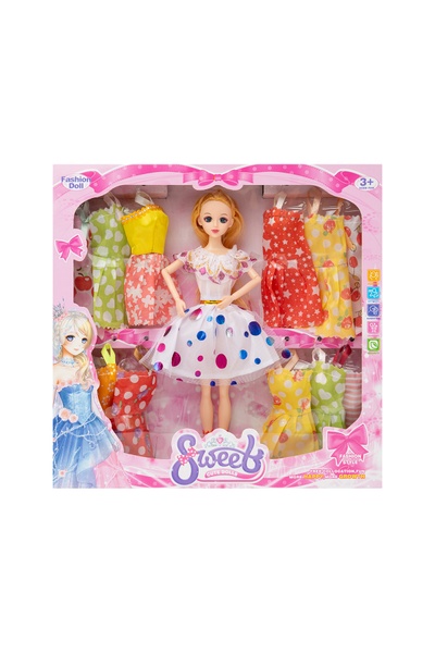 Лялька з вбранням колір різнокольоровий ЦБ-00240968 SKT000960976 фото