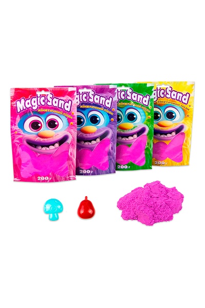 Кінетичний пісок Magic sand в пакеті колір фіолетовий ЦБ-00239635 SKT000959224 фото