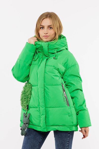 Жіноча куртка 48 колір зелений ЦБ-00195671 SKT000866387 фото
